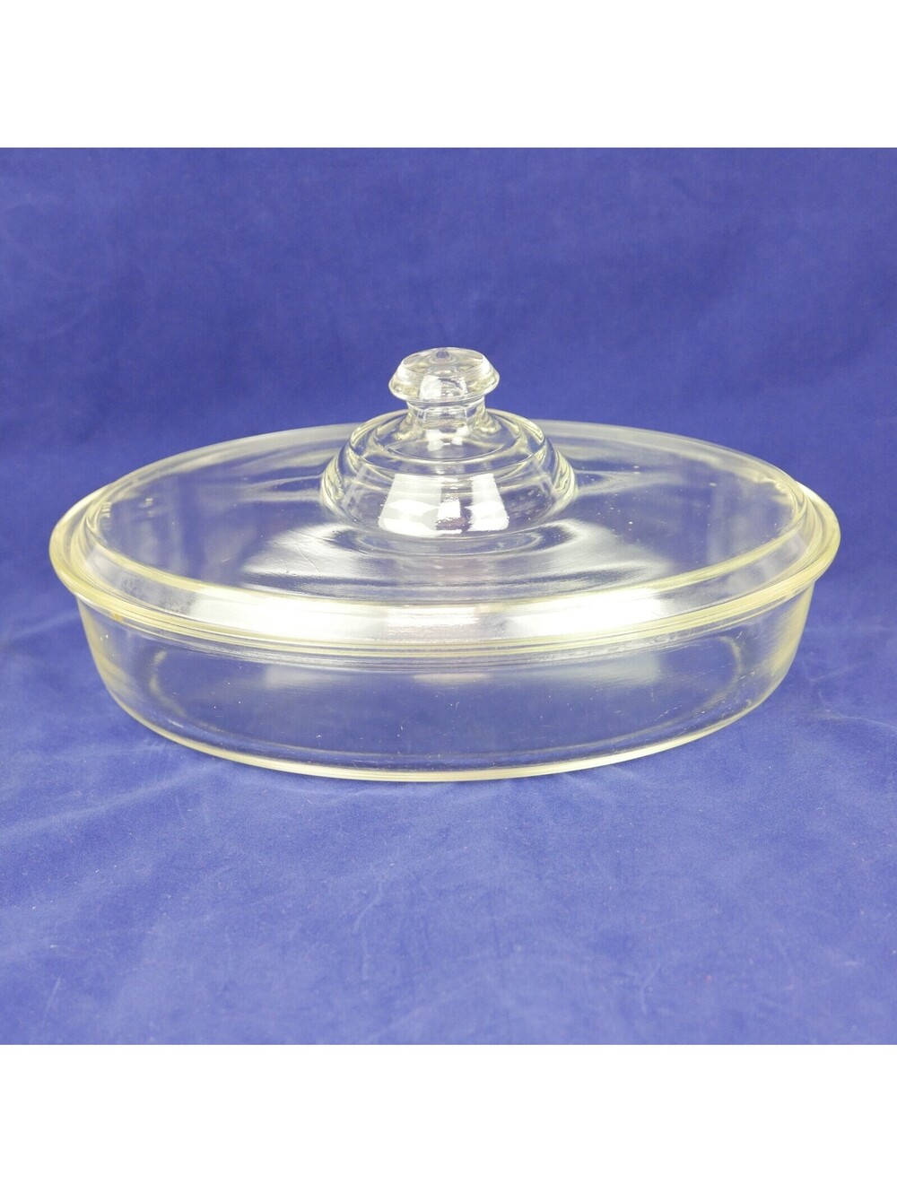 Vintage Pyrex 1.5 Quart Round Casserole Dish 023 623-B Clear Glass 623-C Lid 8"
